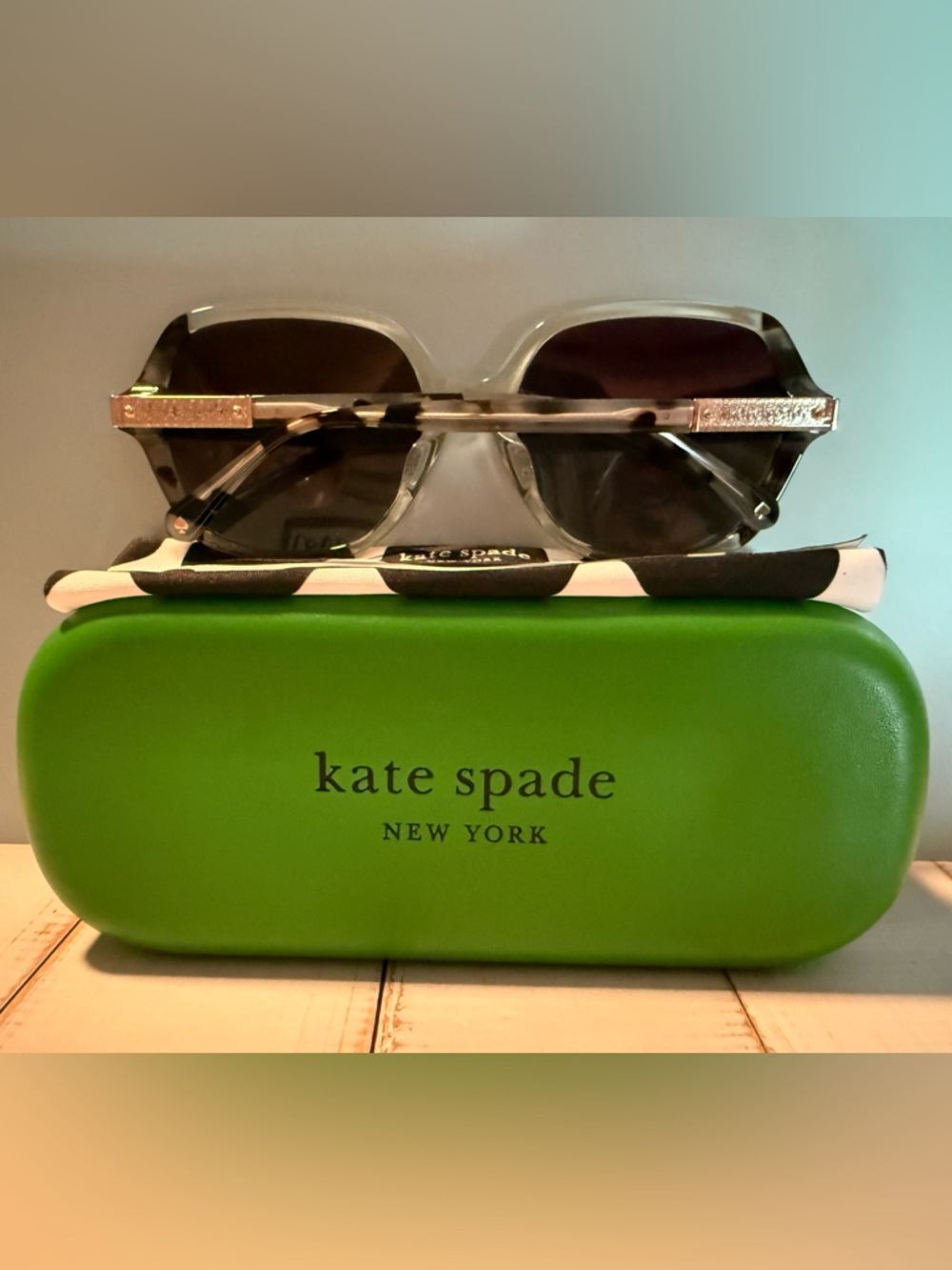 Kate Spade Sunglasses with Dark Gray Lenses - Picture 3 of 5